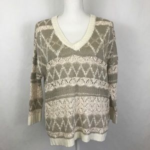 Aeropostale Women Small Sweater Popover Cable knit